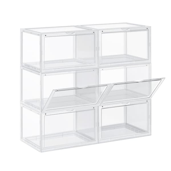 Skokartonger 6 stycken upp till storlek 46 Transparenta