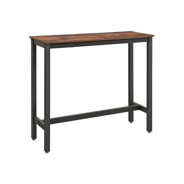 Smalt barbord i industriel stil