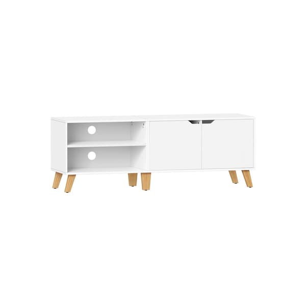 TV-skab med 2 låger 40 x 140 x 50 cm hvid