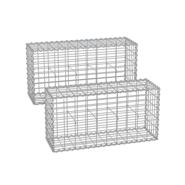 Gabionkorgar med maskstorlek 5 x 10 cm