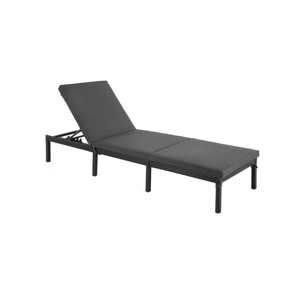 Polyrattan fåtölj svart