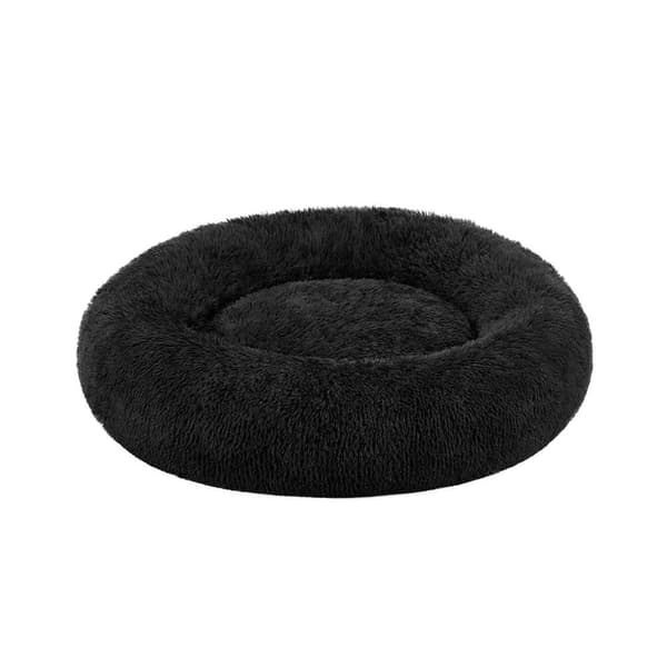 Hundbädd med 100 cm diameter bläcksvart