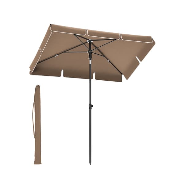 Parasol 200 x 125 cm, foldbar og højdejusterbar