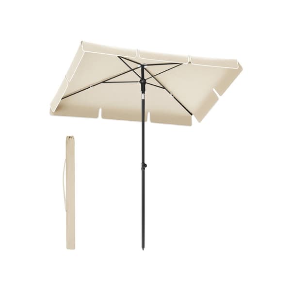 Parasoll 230 x 150 cm hopfällbar och höjdjusterbar