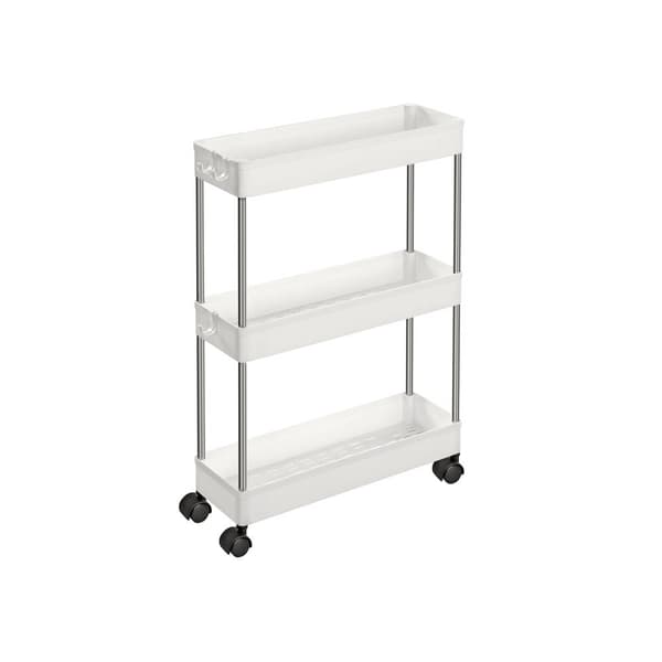 Trolley med 3 niveauer hvid