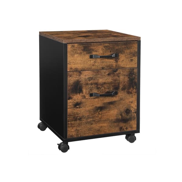 Rullcontainer vintage brun-svart