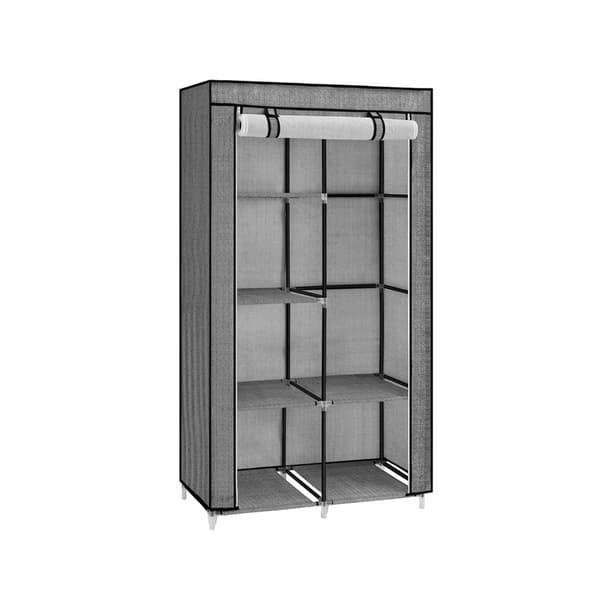 Garderobe 6 niveauer 1 bøjlestang lavet af non-woven stof