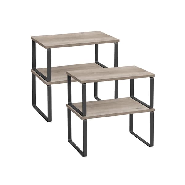 Kryddställ, set om 4 med metallram, 19,5 x 29,7 x 15,8 cm