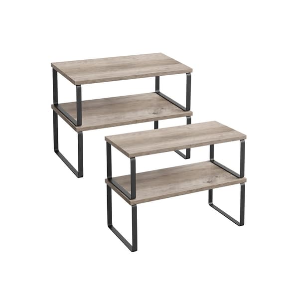 Kryddställ, set om 4 med metallram, 19,5 x 39,7 x 15,8 cm
