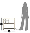 Miniatyrbild 8 av 8: FURNLUX SIDOBORD STRING GULD 79CM