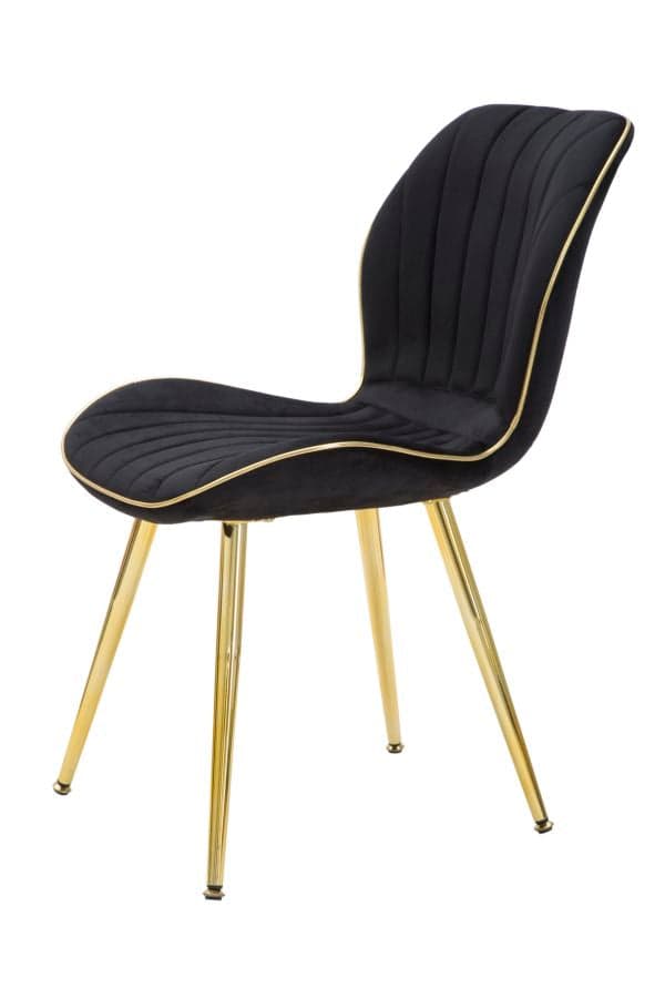 FURNLUX MATSALSSTOL PARIS SVART 46CM (2 ST)