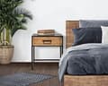 Miniatyrbild 7 av 9: FURNLUX NATTDUKSBORD HANOI BEIGE 45CM