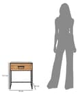 Miniatyrbild 8 av 9: FURNLUX NATTDUKSBORD HANOI BEIGE 45CM