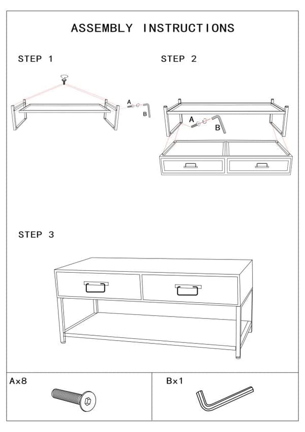 FURNLUX TV-BÄNK HANOI BEIGE 95CM