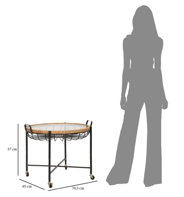 FURNLUX SOFFBORD CEBU BEIGE 57CM