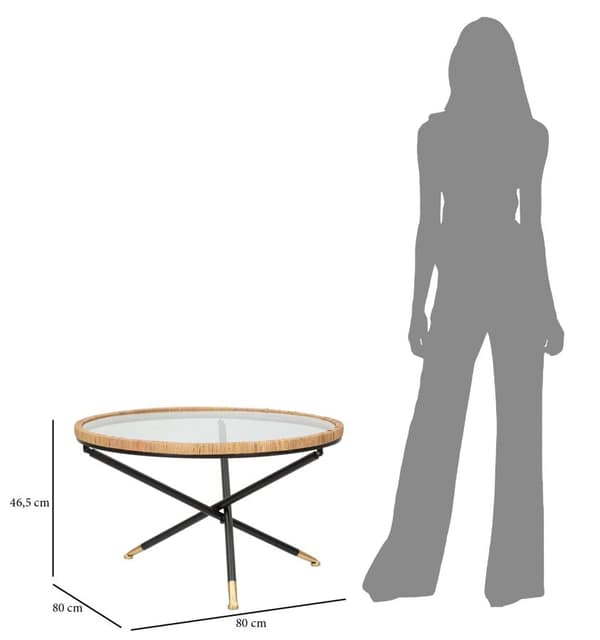 FURNLUX SOFFBORD TAVOLO BEIGE 80CM