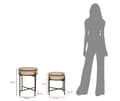 Miniatyrbild 7 av 8: FURNLUX SOFFBORD FUJI BEIGE 40CM (2 ST)