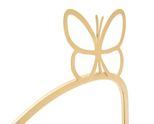 FURNLUX VÄGGHYLLA FJÄRIL GULD 42CM (2 ST)