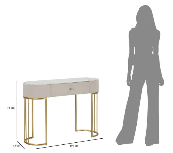 FURNLUX KONSOLBORD MONTPELLIER BEIGE 100CM