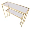 Miniatyrbillede 4 af 8: FURNLUX KONSOLBORD NIVEAU GULD 100CM