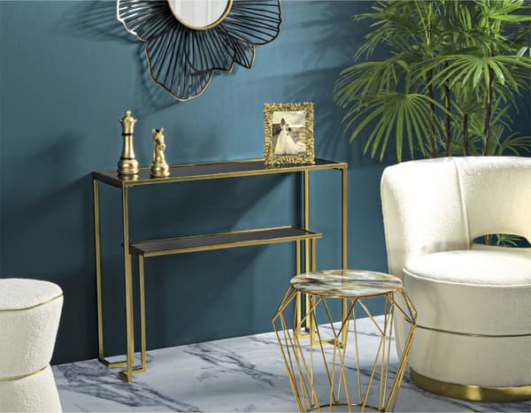 FURNLUX KONSOLBORD NIVEAU GULD 100CM