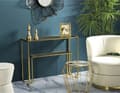 Miniatyrbillede 7 af 8: FURNLUX KONSOLBORD NIVEAU GULD 100CM