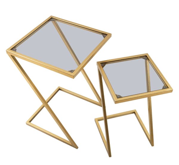 FURNLUX SOFFBORD SET GULD 40CM (2 ST)