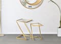Miniatyrbild 8 av 9: FURNLUX SOFFBORD SET GULD 40CM (2 ST)