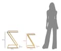 Miniatyrbild 9 av 9: FURNLUX SOFFBORD SET GULD 40CM (2 ST)