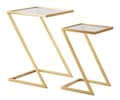 Miniatyrbild 2 av 9: FURNLUX SOFFBORD SET GULD 40CM (2 ST)