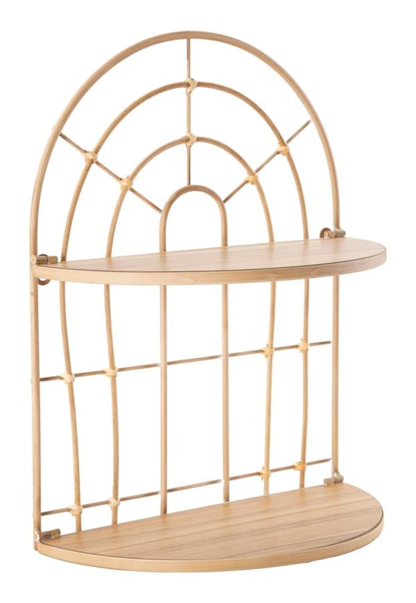 FURNLUX VÄGGHYLLA BÅGE BRUN 35CM