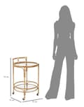 Miniatyrbild 9 av 10: FURNLUX SIDOBORD PANAMA BRUN 51CM