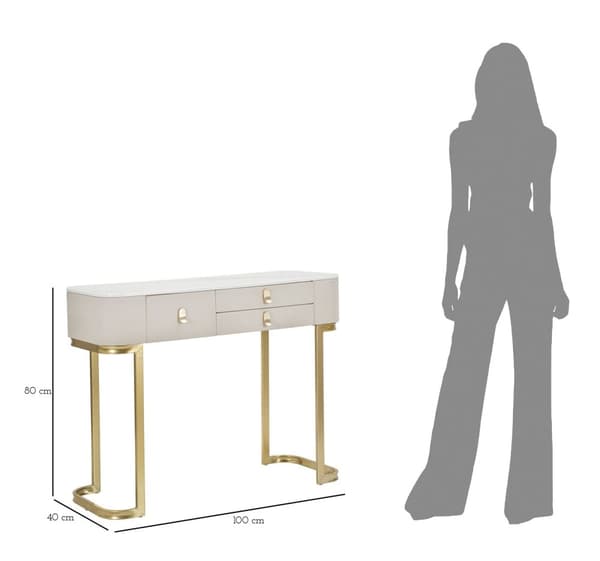 FURNLUX KONSOLBORD BEAUTY BEIGE 100CM
