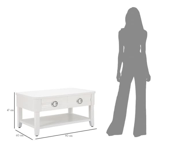 FURNLUX SOFFBORD SHINE WHITE 90CM