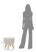 Miniatyrbild 8 av 8: FURNLUX SITTPUFF DAMASCO BEIGE 35CM