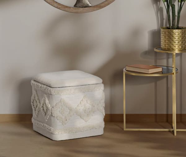 FURNLUX SITTPUFF DAMASCO BEIGE 40CM