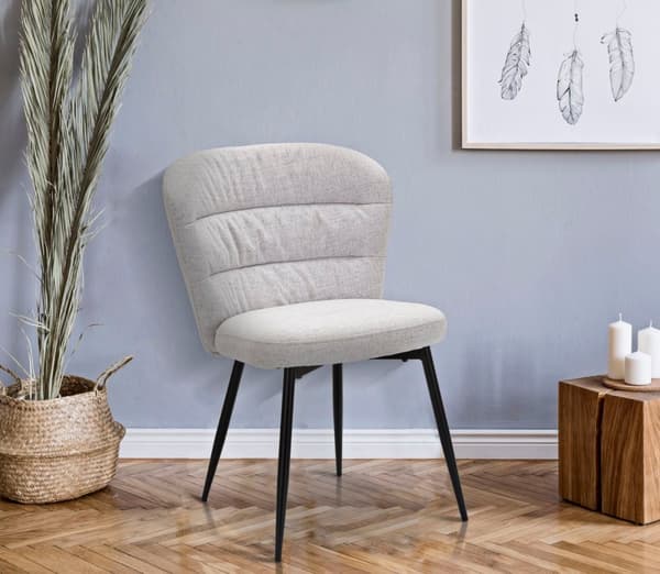 FURNLUX MATSALSSTOL LOSANNA GRÅ 58CM (2 ST)