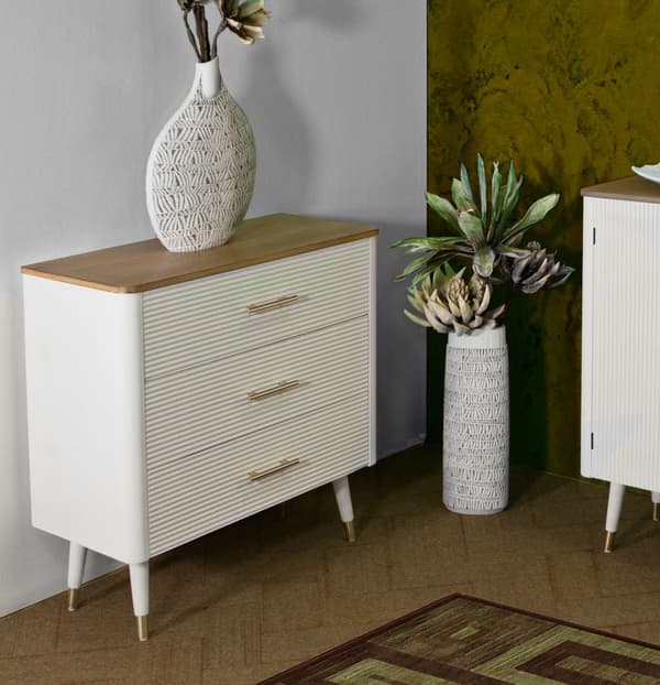 FURNLUX BYRÅ MATERA VIT 78CM
