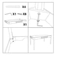 Miniatyrbild 9 av 9: FURNLUX MATBORD MATERA VIT 180CM