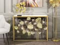 Miniatyrbild 8 av 10: FURNLUX KONSOLBORD BLADGULD 108CM