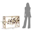 Miniatyrbild 9 av 10: FURNLUX KONSOLBORD BLADGULD 108CM