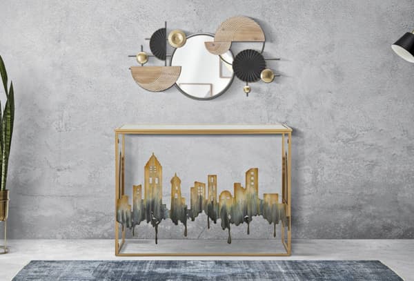 FURNLUX KONSOLBORD CITY GOLD 110CM