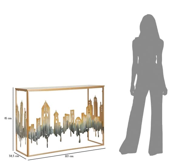 FURNLUX KONSOLBORD CITY GOLD 110CM