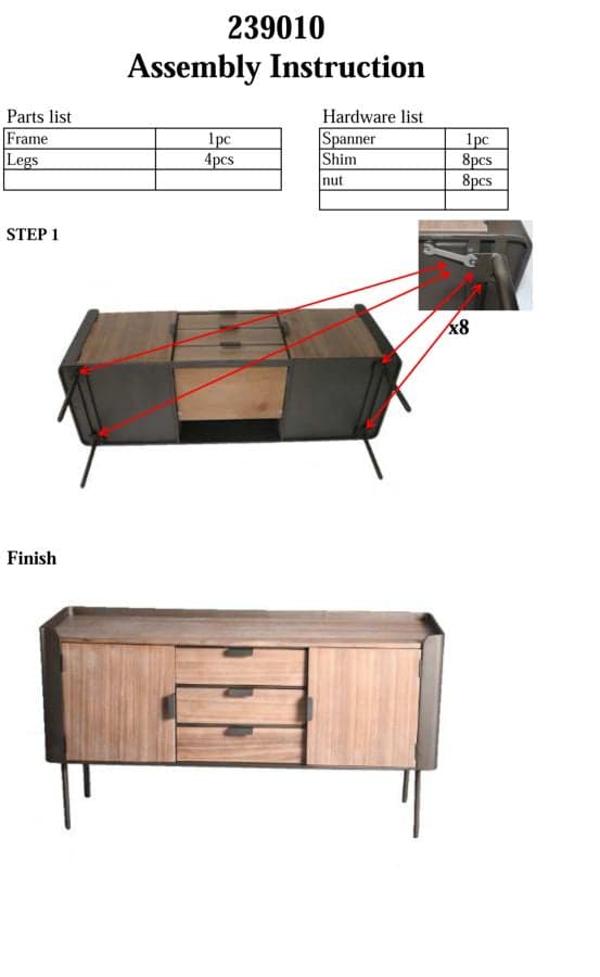 FURNLUX SKÄNK TORONTO GRÖN 145CM