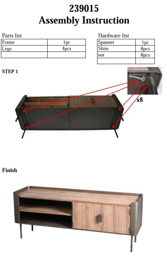 FURNLUX TV-BÄNK TORONTO GRÖN 150CM