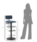 Miniatyrbild 9 av 10: FURNLUX BARSTOL LJUS SVART 41CM (2 ST)