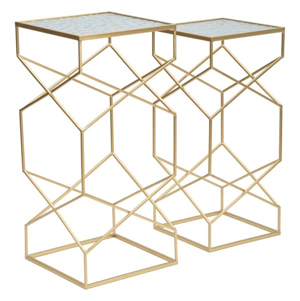 FURNLUX SOFFBORD GLASSY GOLD 32CM (2 ST)