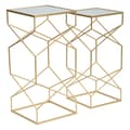 Miniatyrbild 4 av 8: FURNLUX SOFFBORD GLASSY GOLD 32CM (2 ST)