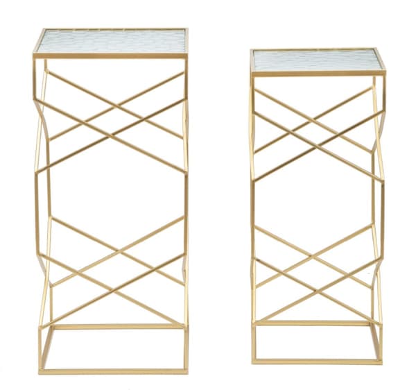 FURNLUX SOFFBORD GLASSY GOLD 32CM (2 ST)