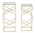 Miniatyrbild 5 av 8: FURNLUX SOFFBORD GLASSY GOLD 32CM (2 ST)